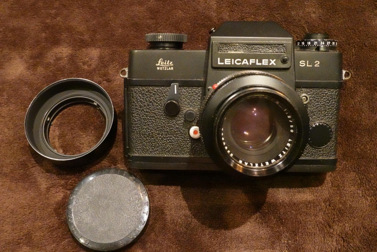 Leicaflex SL2+50f2 appareil photo argentique, TV, Hi-fi & Vidéo, Appareils photo analogiques, Utilisé, Reflex miroir, Leica, Enlèvement ou Envoi