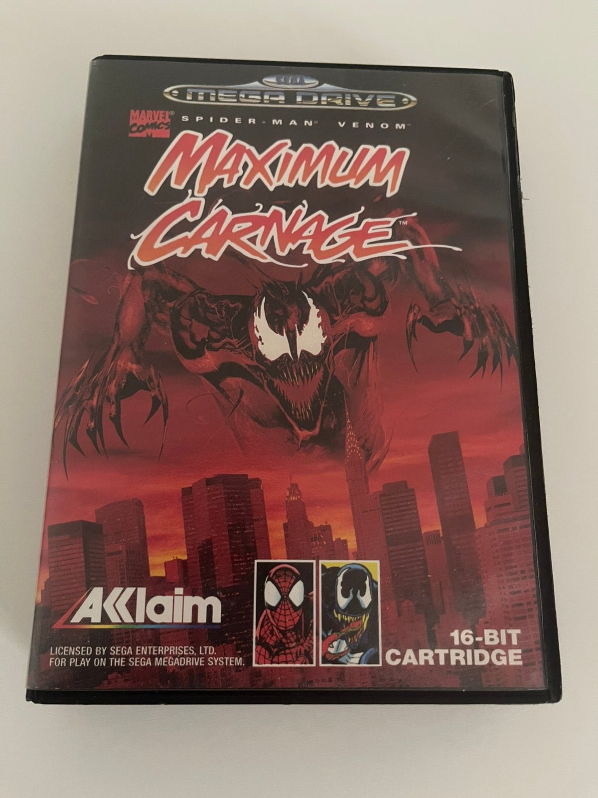 Spider Man Venom Maximum Carnage, Enlèvement, Utilisé, Mega Drive