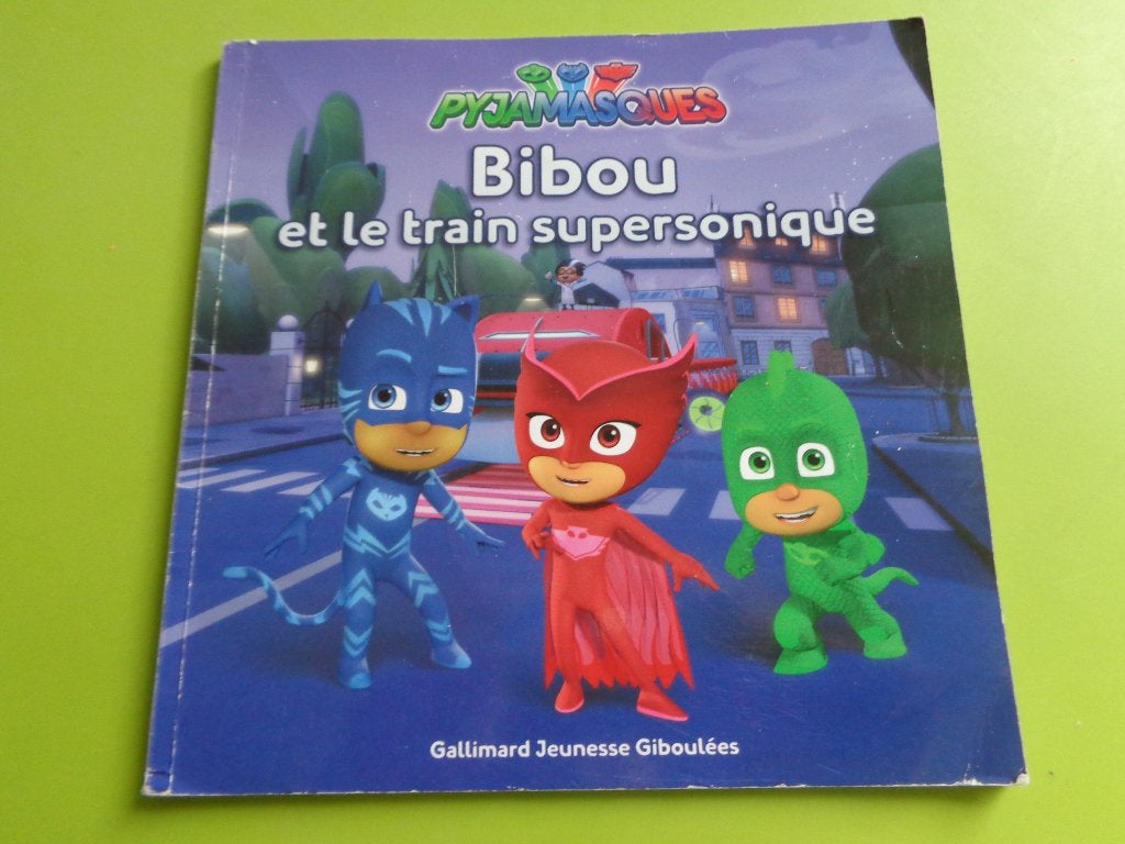 Livre "PYJAMASQUES" - Bibou et le train supersonique, Enlèvement ou Envoi, Walt Disney, Utilisé, 3 à 4 ans