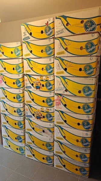 boîtes à bananes à vendre, Enlèvement, Comme neuf, Boîte