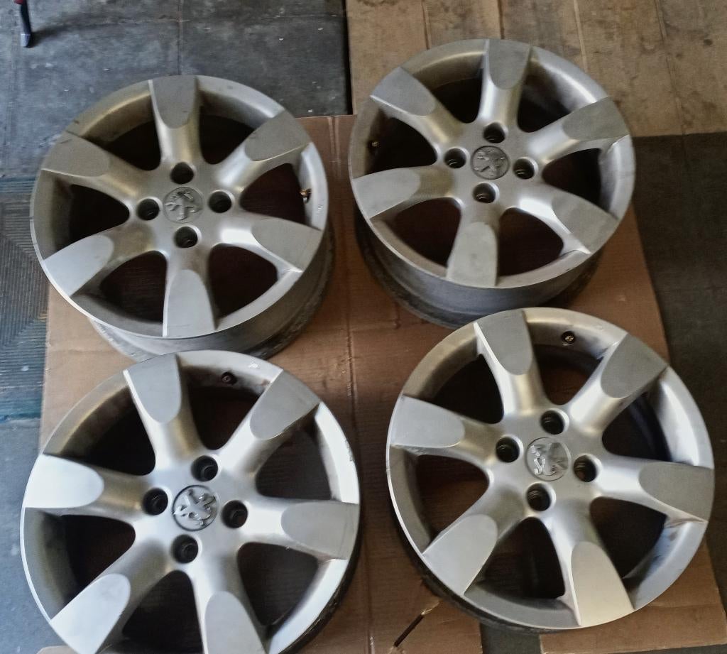Jantes Alu Peugeot, Autos : Pièces & Accessoires, Pneus & Jantes, 4 Saisons, 16 pouces, Véhicule de tourisme, 205 mm