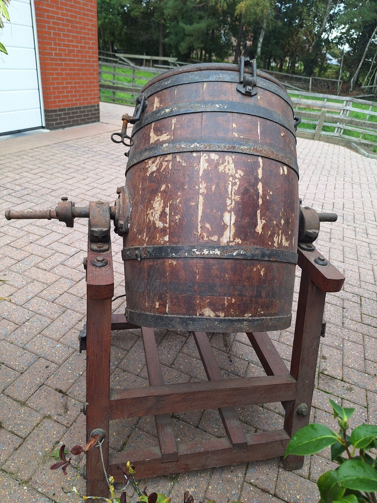 oude botervat, Ophalen