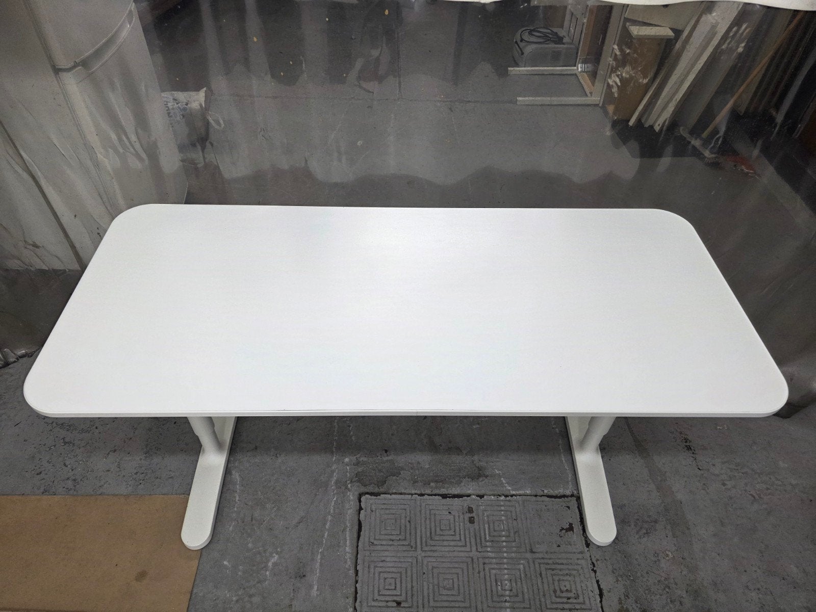 Bureau blanc ikea, Maison & Meubles, Enlèvement, IKEA, Blanc