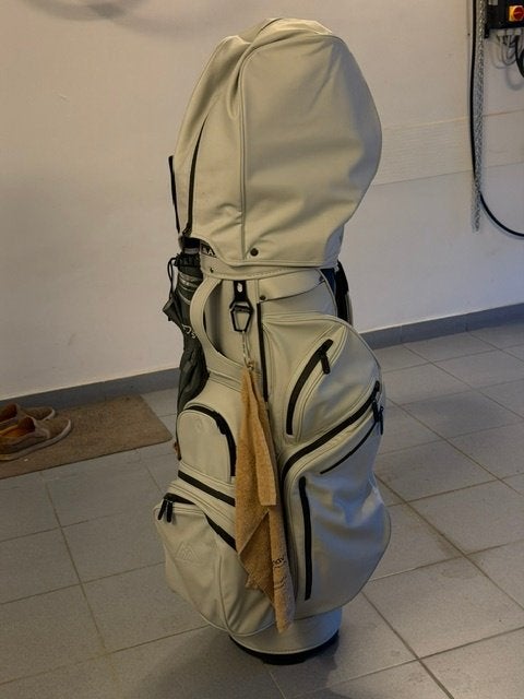 BIG MAX luxe witte golf cart bag – zo goed als nieuw, Ophalen of Verzenden, Zo goed als nieuw, Tas, Overige merken
