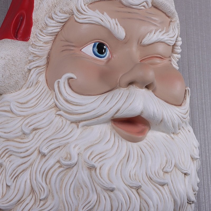 Wanddecoratie Kerstman — Kerstman 89 cm - Santa, Ophalen, Nieuw