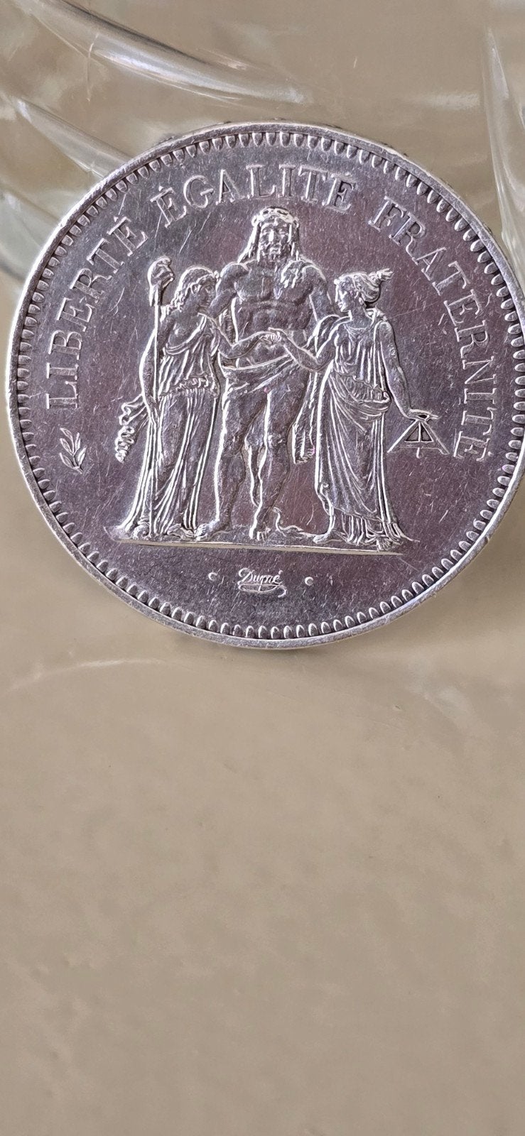 50 Francs Hercule, Enlèvement ou Envoi, Monnaie