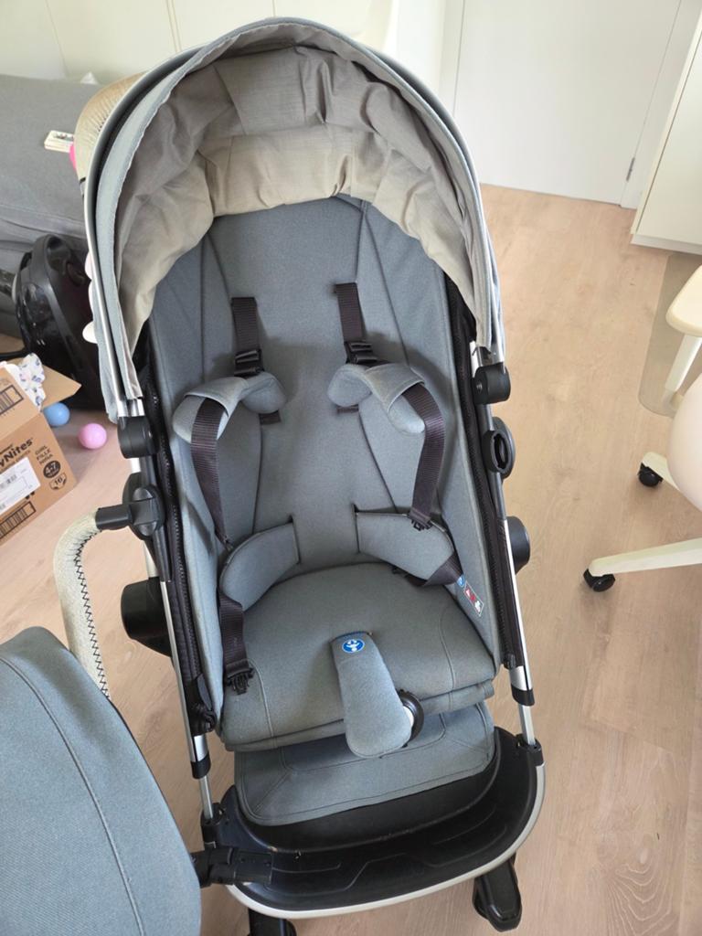 Joolz Day kinderwagen wieg en stoel lichtblauw, Autres marques, Tige de poussée réglable, Enlèvement, Utilisé
