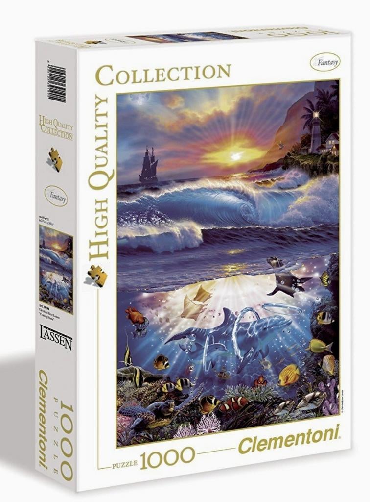 Lot de deux puzzle 1000 pièces (Clementoni & Hasbro), Hobby & Loisirs créatifs, Enlèvement, Puzzle