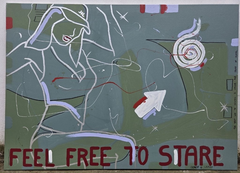 Schilderij Leroy + Leroy 1997, Ophalen