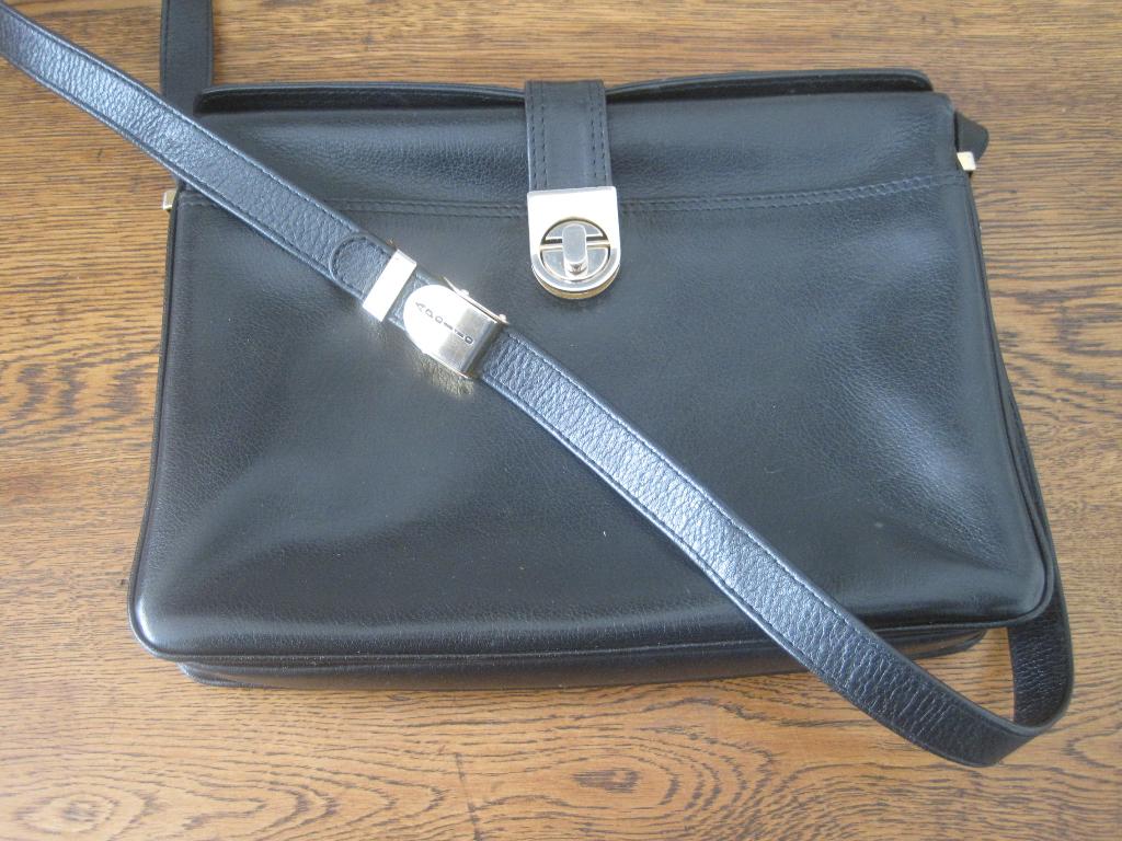 prachtige vintage retro lederen handtas schouderriem, Verzamelen, Ophalen of Verzenden, Overige typen