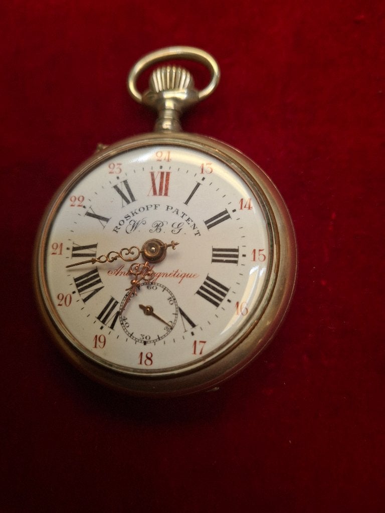 Zakhorloge Roskopf patent, Ophalen of Verzenden, Zakhorloge