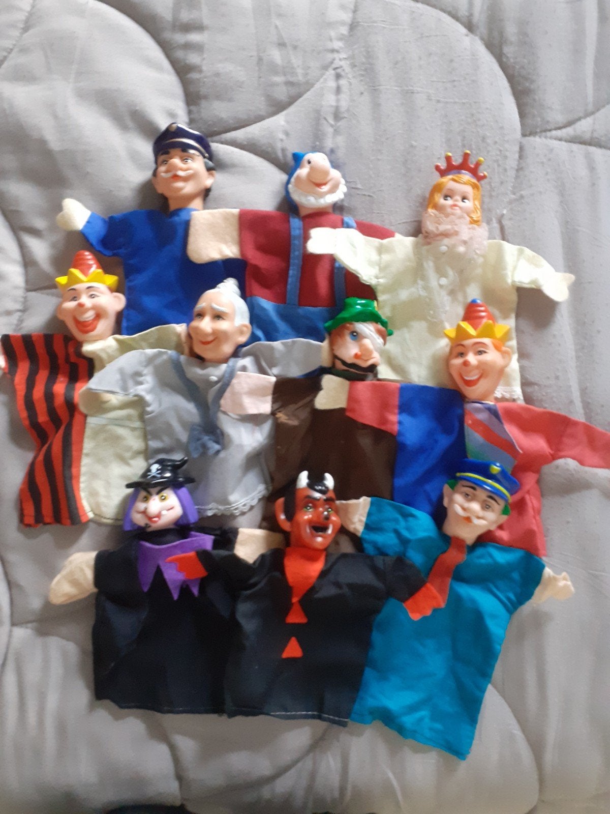 Retro Handpoppen Poppenkastpoppen ( B ), Ophalen of Verzenden