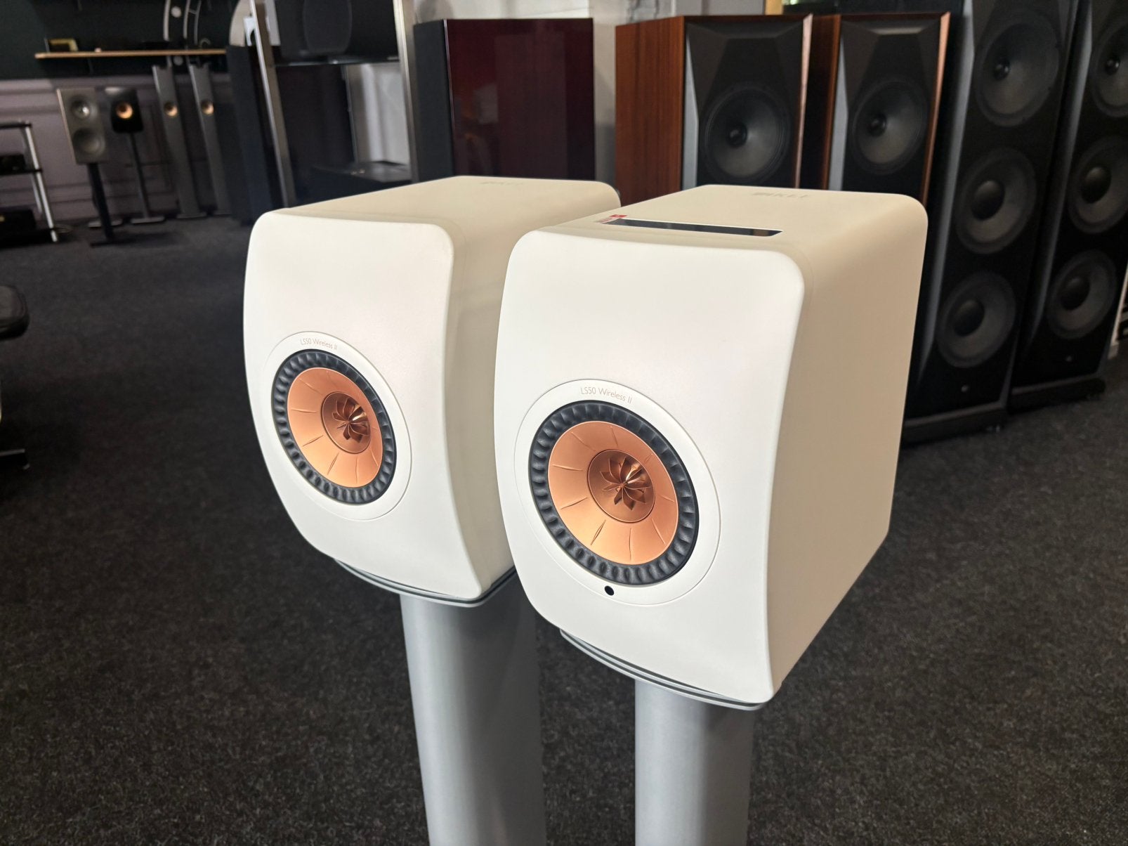 KEF LS50 Wireless II Wit (Set van 2), 120 tot 150 watt, Bluetooth, Nieuw, Ophalen of Verzenden