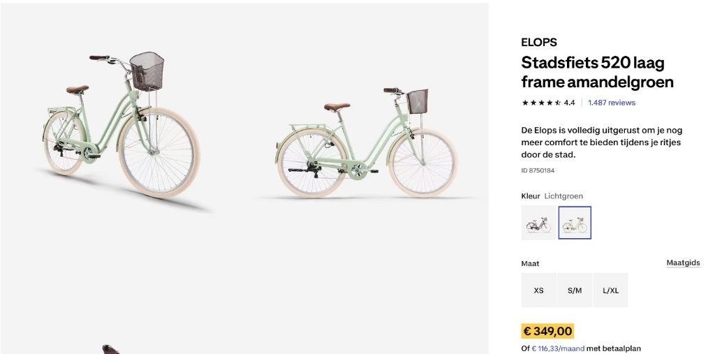 B'Twin Elops 520 damesfiets – Topstaat – 100% Rijklaar!, Fietsen en Brommers, Ophalen, Velgrem, Versnellingen, 53 tot 56 cm