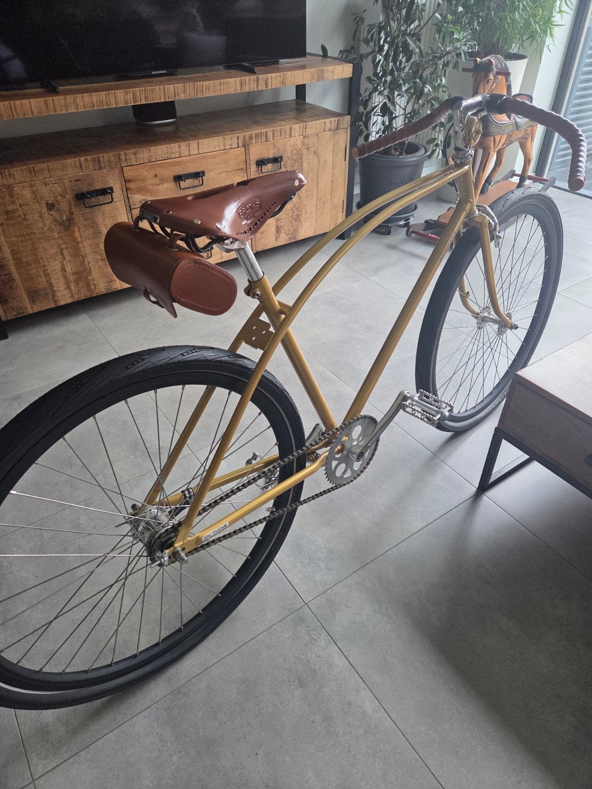 retro fiets merk achielle, Fietsen en Brommers, Ophalen, Staal, Cruiser, Heren