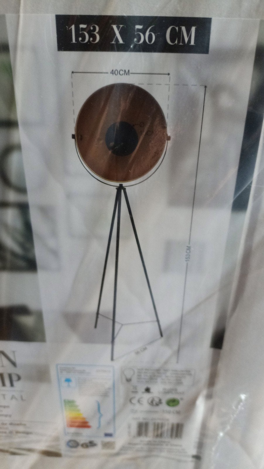 Staanlamp op 3 poten, Maison & Meubles, Lampes | Lampadaires, Enlèvement ou Envoi, Neuf