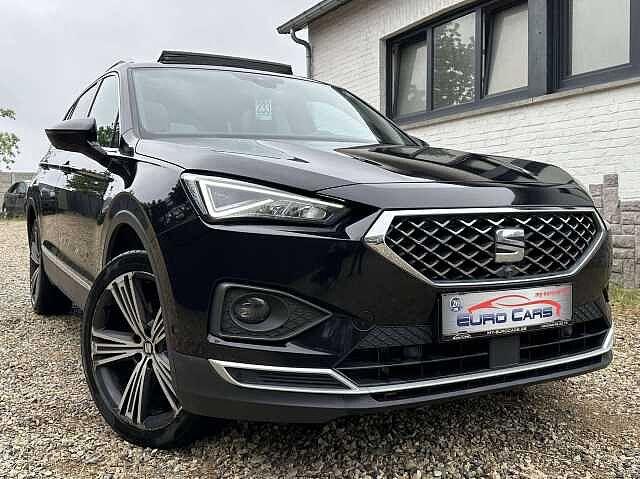 SEAT Tarraco 2.0 CR TDi 4Drive Xcellence DSG FULL, Automaat, 138 kW, Zwart, USB