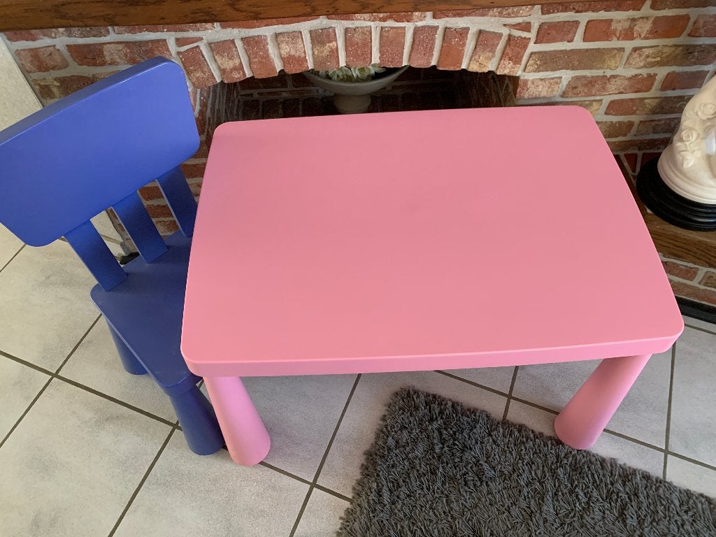 Ikea Mammut  tafel en stoel, Ophalen, Zo goed als nieuw, Tafel(s) en Stoel(en)