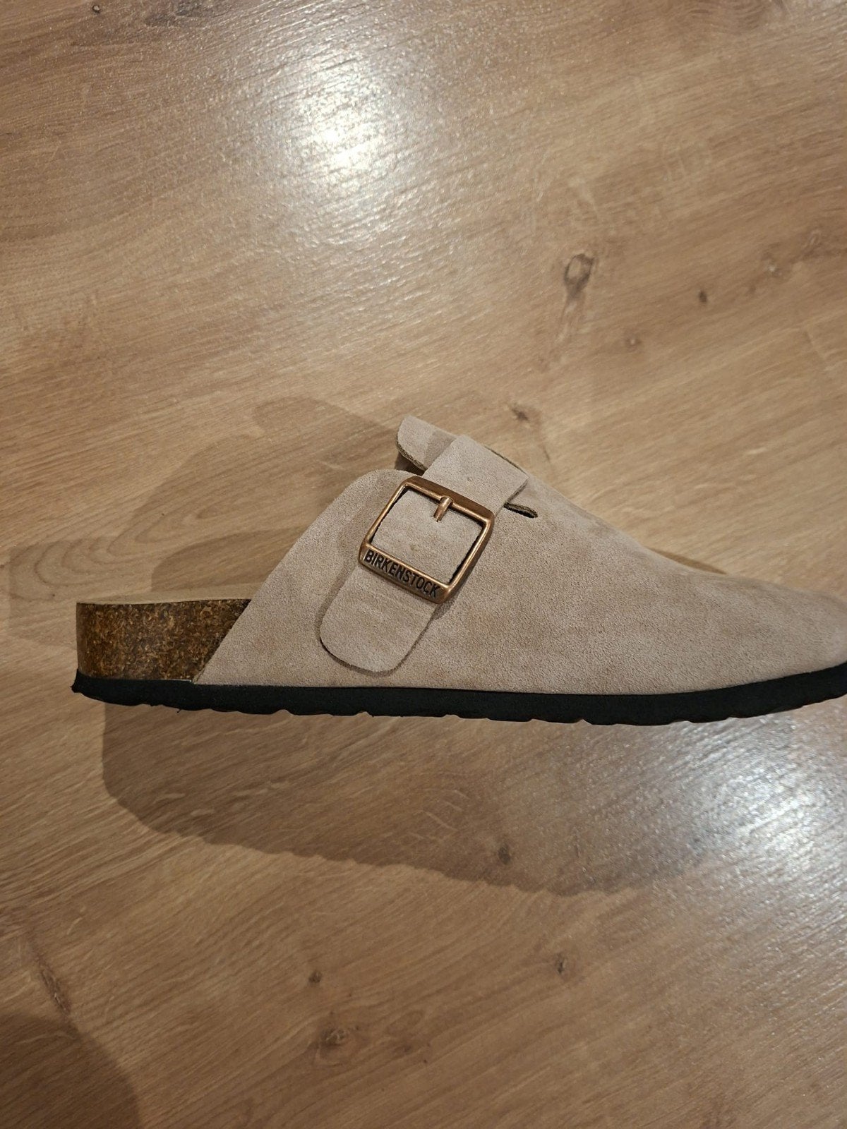 Birkenstock Boston, Kleding | Dames, Ophalen of Verzenden, Beige