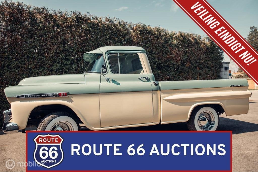 Chevrolet Apache Fleetside | 1959 | Route 66 Auctions, Achat, Entreprise, Chevrolet, Boîte manuelle