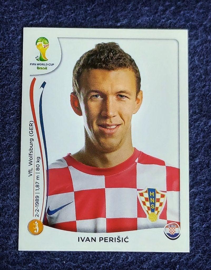 Panini sticker card voetbal ' WK Brasil 2014 - Ivan Perisic', Enlèvement ou Envoi, Neuf, Autocollant