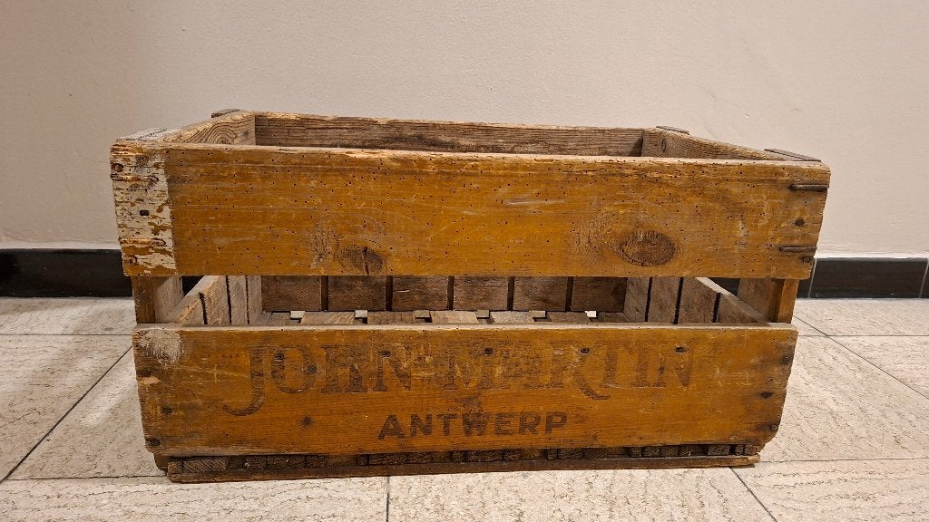 Cageot John Martin Antwerp Vintage (1975), Vintage, Enlèvement, Utilisé, Bois