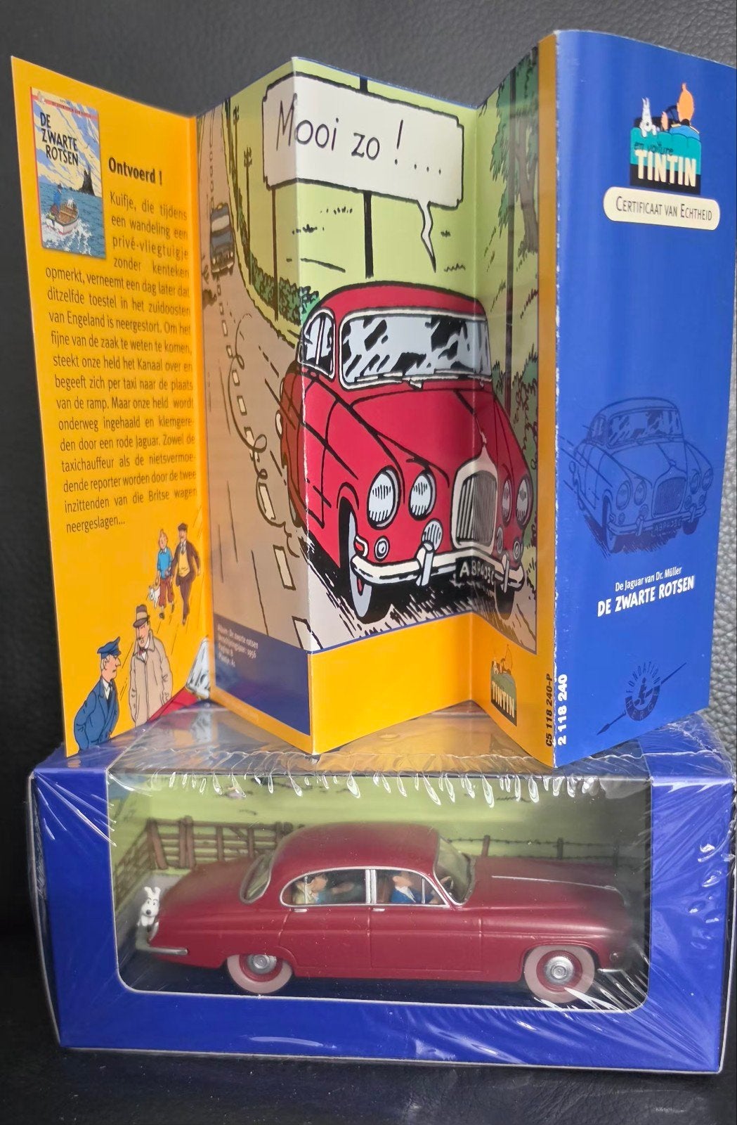 Le Jaquar de Tintin et du Dr Muller., Enlèvement ou Envoi, Tintin