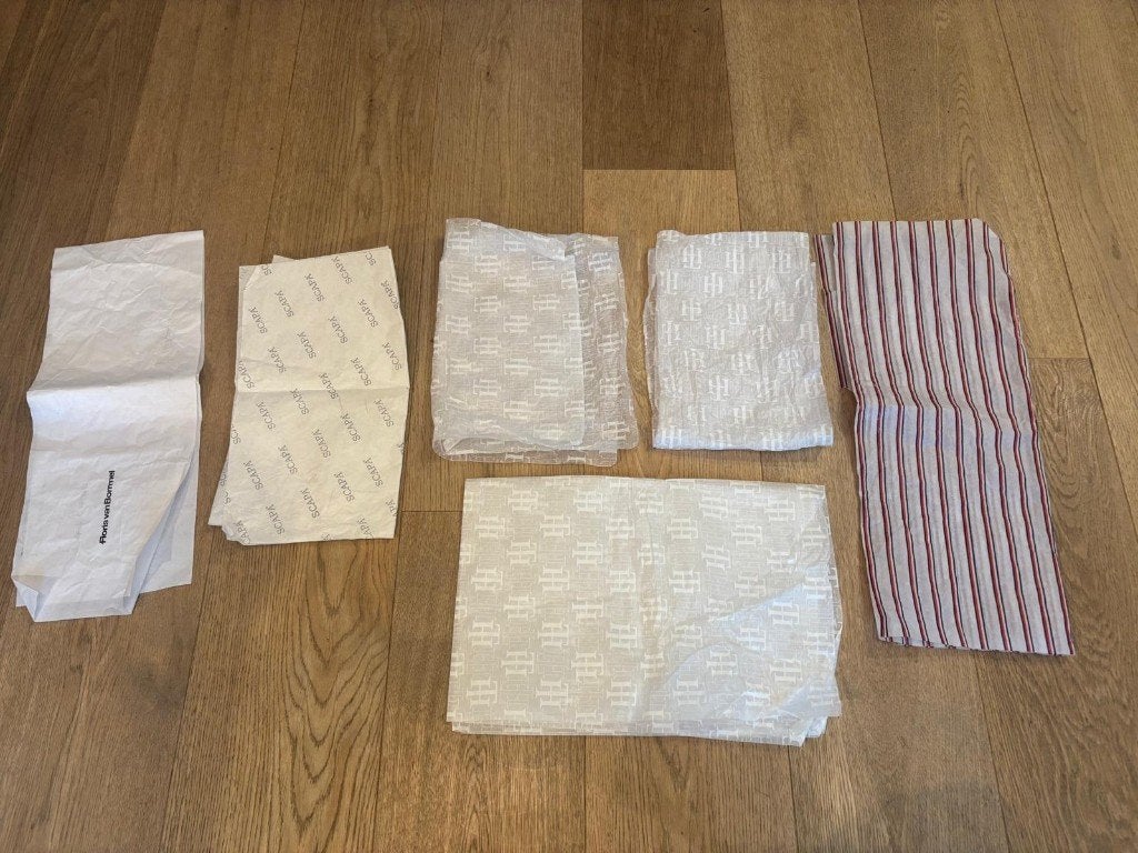 Papier cadeau Tommy Hilfiger, Scapa, Floris Van Bommel, Enlèvement ou Envoi, Utilisé, Ustensile