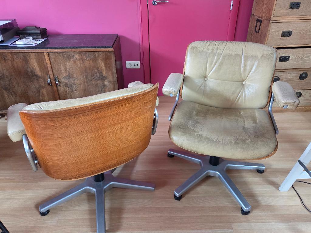 sièges vintage, Enlèvement, Utilisé, Bois, Giroflex
