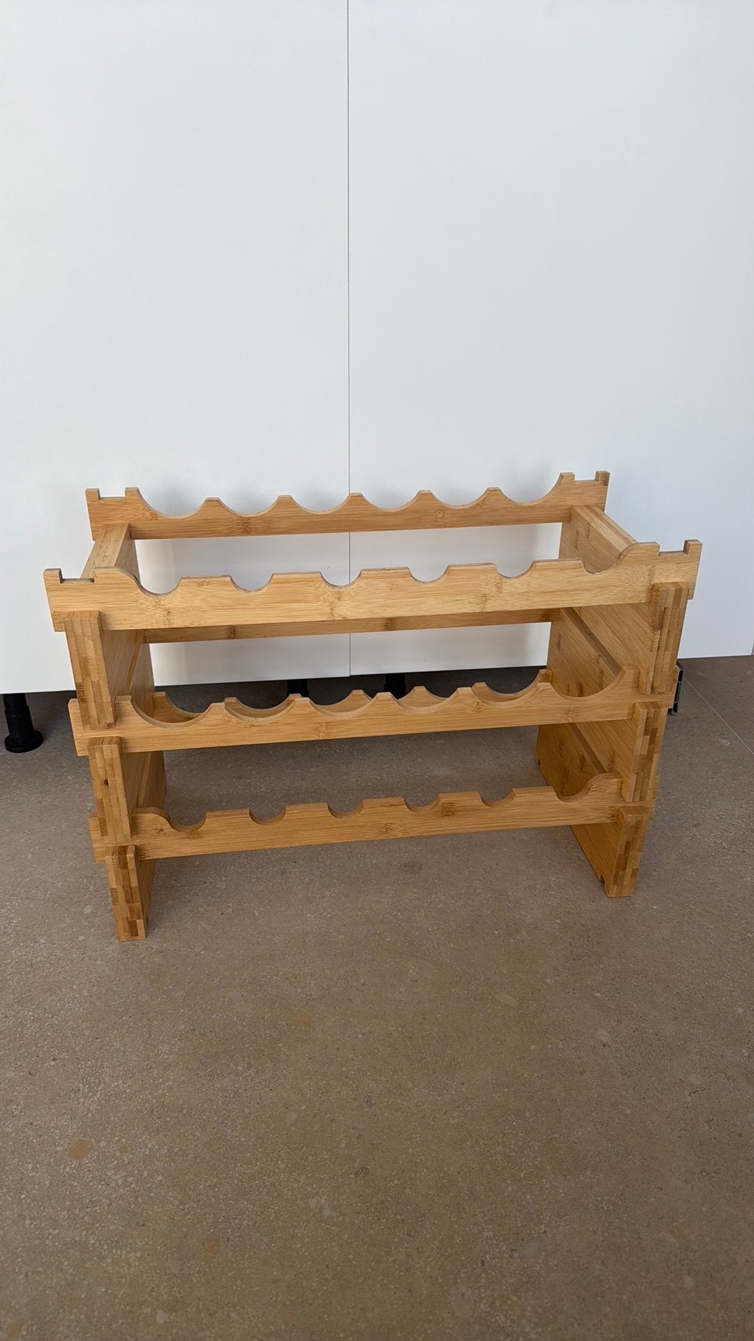 Wijnrek hout 18 flessen, Huis en Inrichting, Ophalen, Gebruikt, Hout