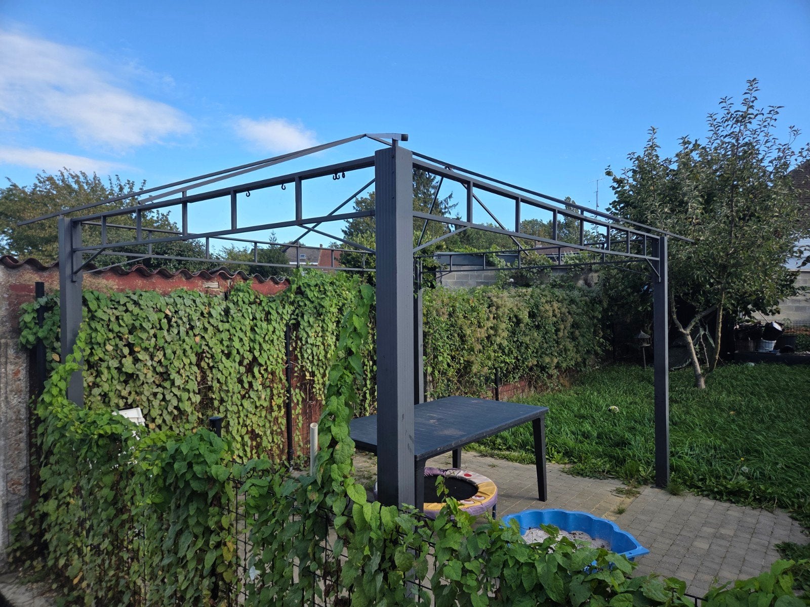 Toolport  pavillon de jardin alu 3x4m, Jardin & Terrasse, Utilisé, 2 mètres ou plus, Moins de 4 mètres, Pavillon