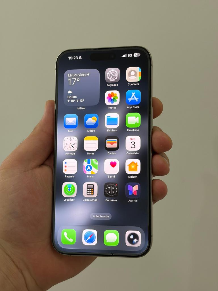 Iphone 15 pro max 256gb, Gris, IPhone 15 Pro Max, Comme neuf, Enlèvement