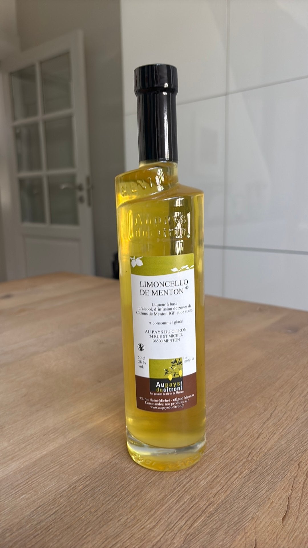 bouteille de Limoncello de Menton Au Pays du Citron, Neuf, Pleine, Enlèvement, Autres types