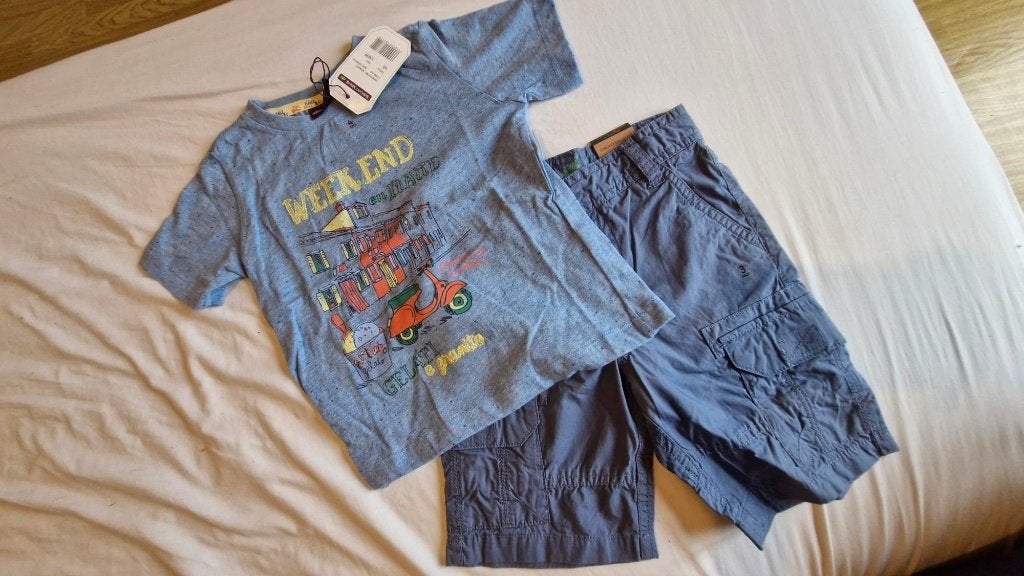Ensemble bermuda + t shirt assorti T104 etiquette, Ophalen, Sergent Major, Nieuw, Setje