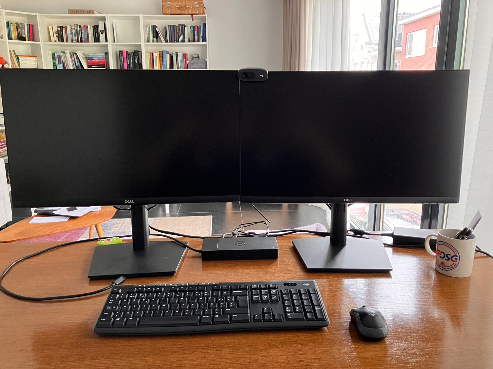Volledig USB-c docking station, met 2 monitoren, etc., Ophalen, Zo goed als nieuw, USB-C