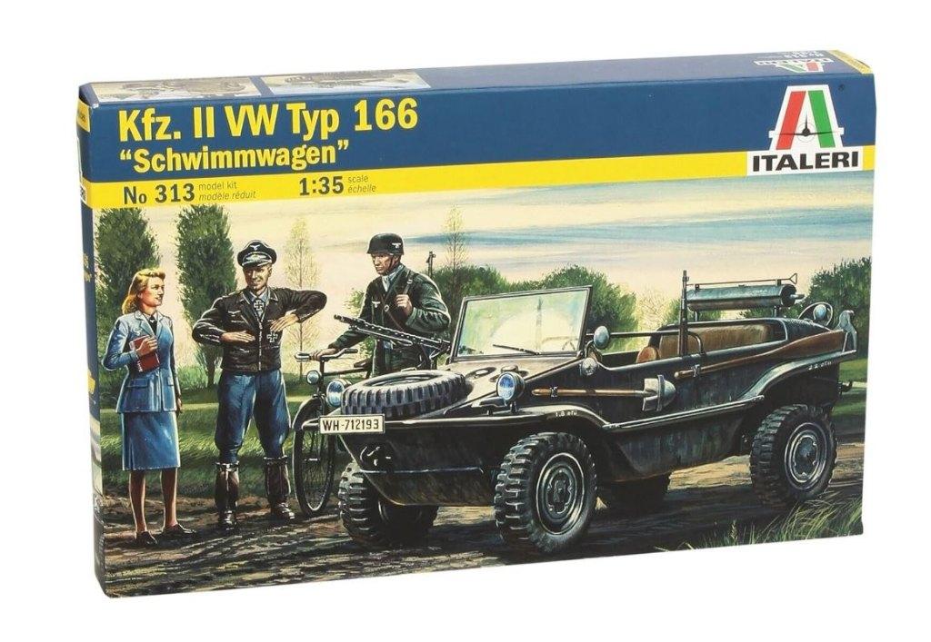 ITALERI 0313 KFZ. II VW TYPE 166 SCHWIMMWAGEN échelle 1/35, Neuf, Voiture, 1:32 à 1:50, Italeri
