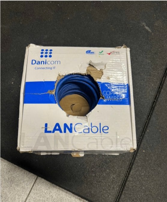 100m solid cat6 utp kabel., Computers en Software, Ophalen of Verzenden, Nieuw