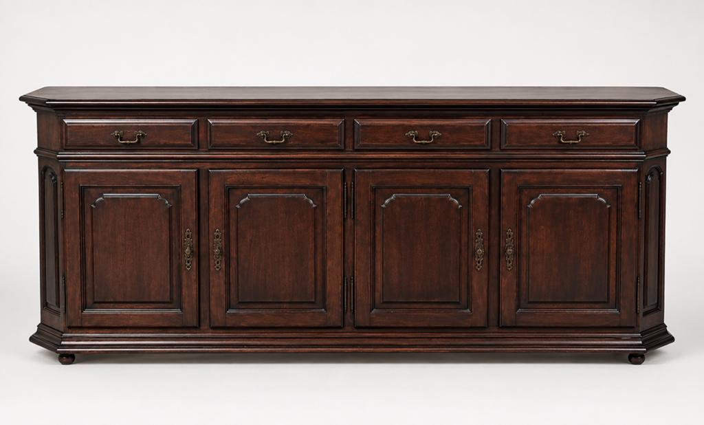 2 massief houten landelijke dressoirs / buffetkasten, Ophalen, Gebruikt, Met deur(en), Eikenhout