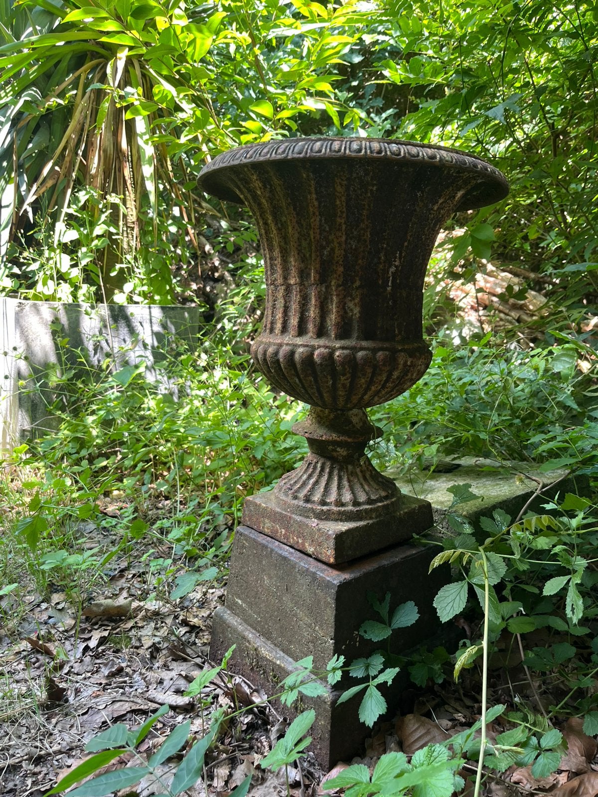 Gietijzeren sierpotten (2stuks), Tuin en Terras, Ophalen, Gebruikt