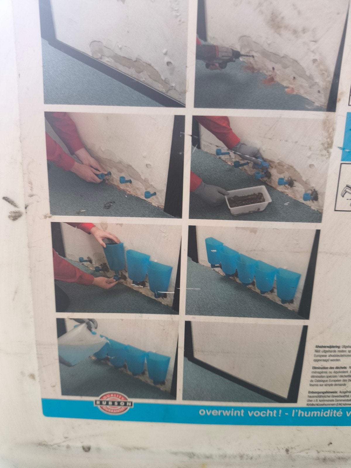 injectie tegen vochtige muren Rubson, Doe-het-zelf en Bouw, Ophalen, Gebruikt