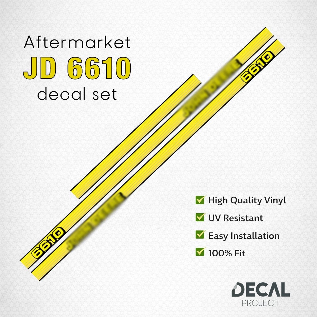 Autocollants de rechange John Deere 6610 - 6830, Envoi