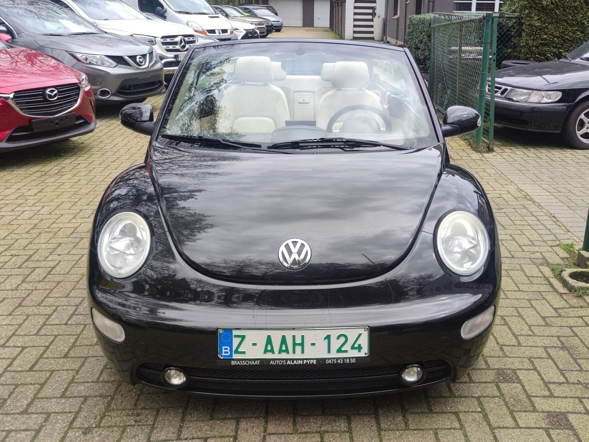 Volkswagen New Beetle 1.6i Cabrio Elegance Edition, Auto's, Gebruikt, 4 cilinders, Zwart, 1595 cc