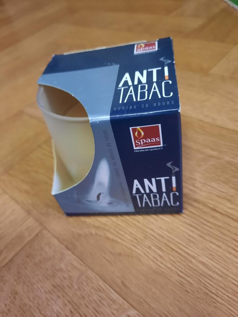 nieuwe anti tabac kaars van spaas, Ophalen of Verzenden, Nieuw, Kaars