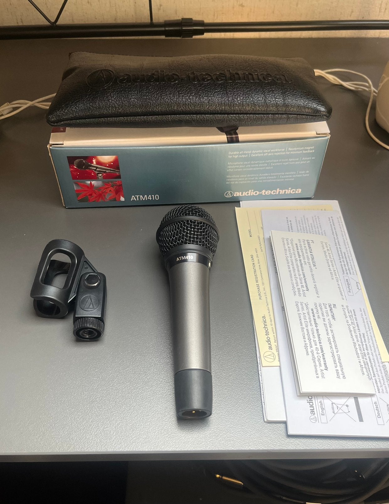 Audio Technica ATM 410 microphone, Musique & Instruments, Microphones, Comme neuf, Enlèvement ou Envoi