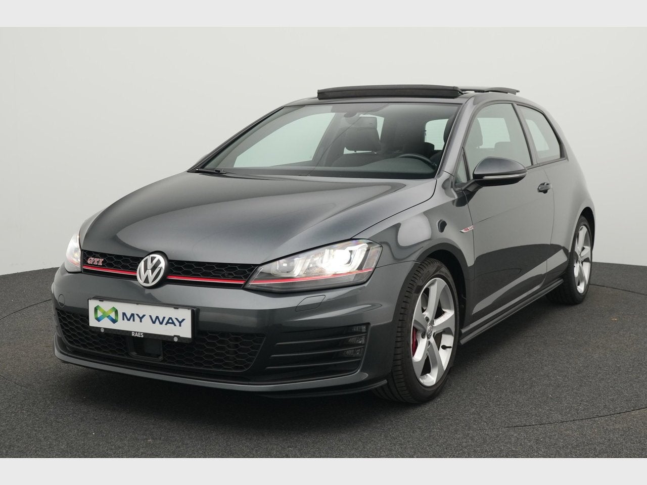 Volkswagen Golf VII GTI Performance 2.0 TSI / Pano / LED / 1, Auto's, 139 g/km, Golf, Zilver of Grijs, Adaptive Cruise Control