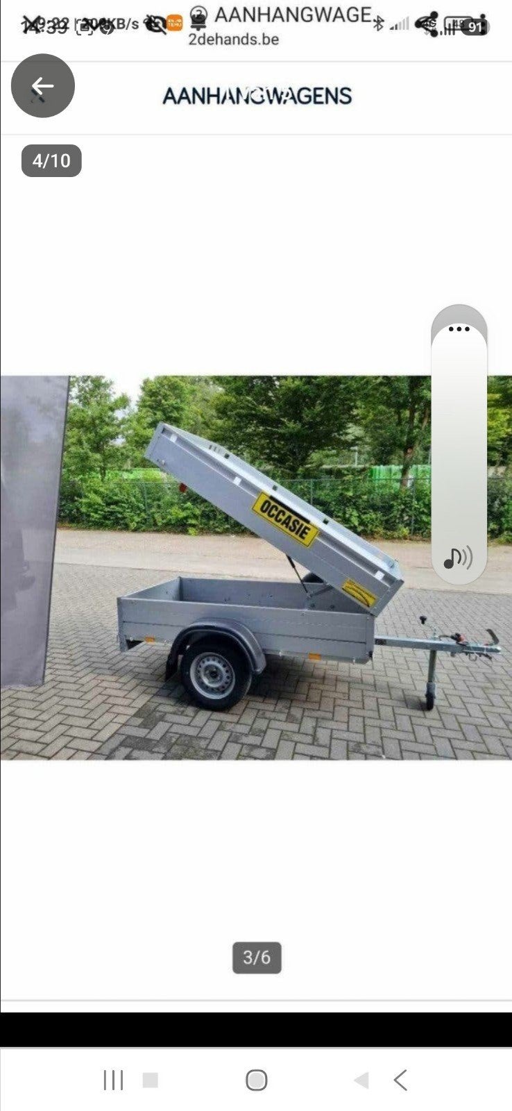 bagagewagen te huur, Autos : Divers, Remorques Pièces, Enlèvement ou Envoi
