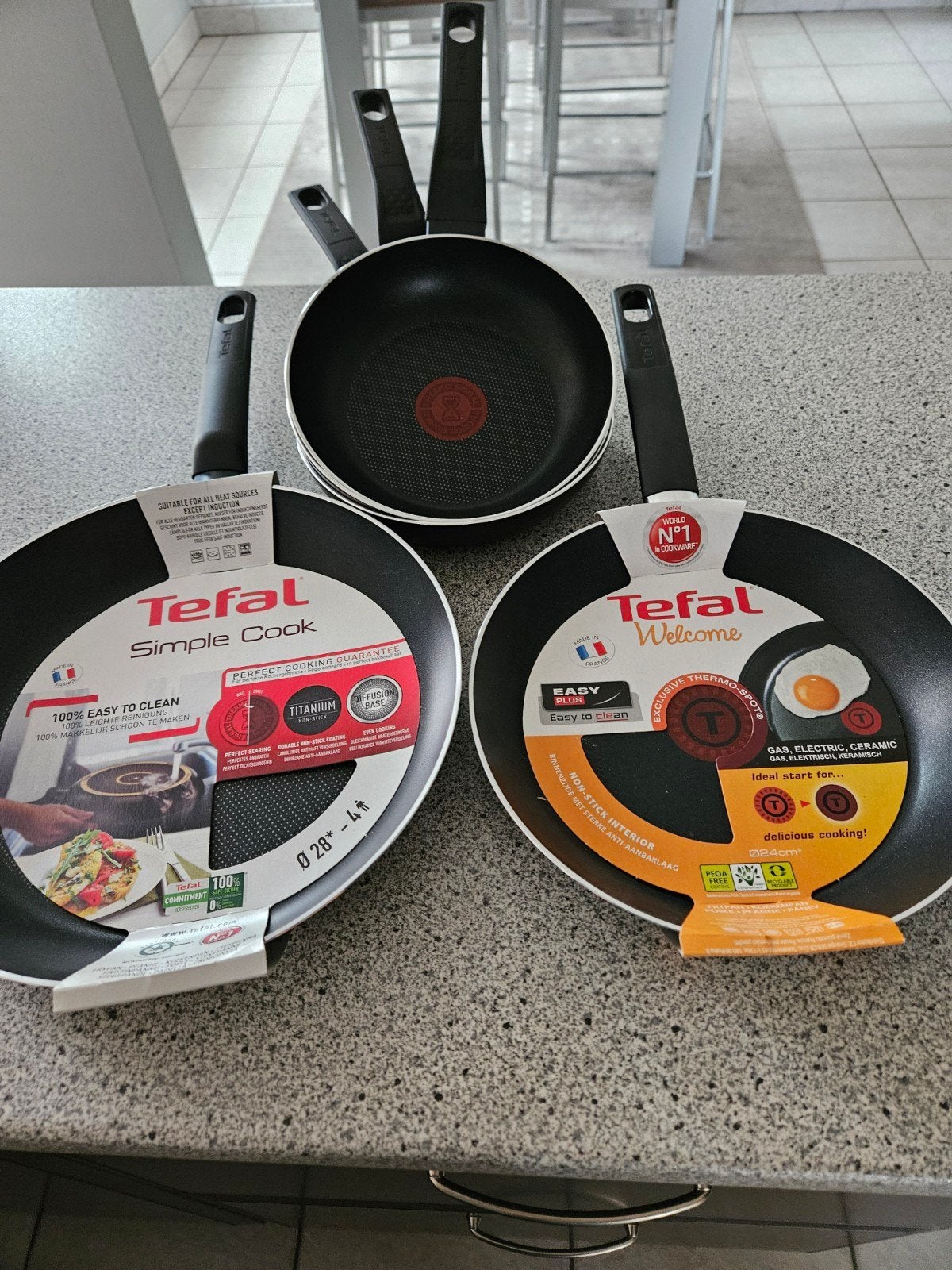 Tefal pannen, Huis en Inrichting, Geschikt voor inductie, Ophalen, Tefal