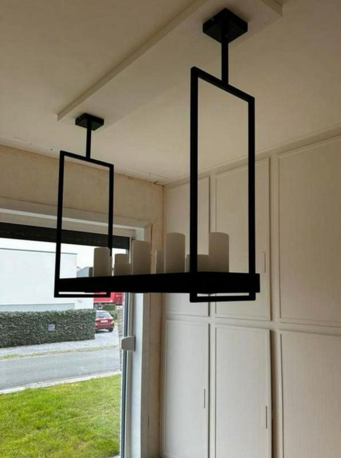 Stalen lamp kevin reilly style, Enlèvement, Comme neuf, Métal