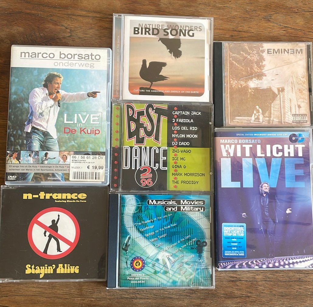 Cd’s aan 1€ per stuk, Ophalen, Gebruikt
