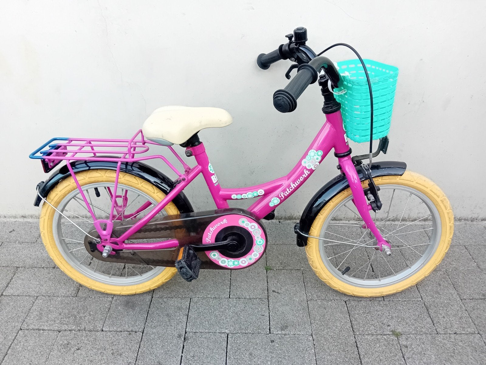 Meisjesfiets - kinderfiets alu BFK Patchwork 16inch 🚴, Enlèvement, Comme neuf, Véhicule à pédales